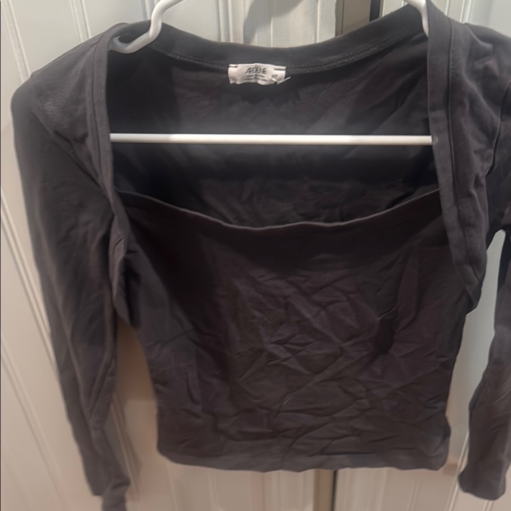 Arden gray Puff Sleeve shirt